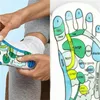 Chaussettes pour hommes Acupresseuse Réflexologie English Illustration Pintalothérapie Massage pieds avec bâton