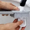カップの壁のマウント収納ラックの浴室アクセサリーG-Booge 210322が付いている強い粘性の歯ブラシホルダーの自動歯磨き粉ディスペンサー