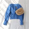 Herfst Winter Gebreide bijgesneden Trui Pullovers Casual Oversized Vintage Korte Jumper 210427