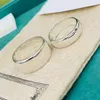 Mode Paar Ringe Liebhaber Ring Für Frauen Männer mit Geschenkbox 2stall Breite / schmale Kante