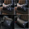 Strass cuir cou cristal voiture appuie-tête oreiller siège taille prend en charge canapé jeter coussin Bling Auto accessoires