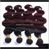 Zhifan Wefted Body Wave 1B99J Extensions Wine Red 100 Human Real Weave Sale J2Vla Bulks Vjibc