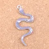 26 SZTUK Antique Srebrny Brąz Plated Wąż Cobra Charms Wisiorek DIY Naszyjnik Bransoletka Ustalenia Bransoletka 53 * 23mm