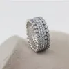 925 Sterling Silver Jewelry Ring for Vintage Fascination Ring med Clear CZ Diamond Fashion Women Rings med Original Box9259487