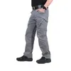 Męskie spodnie miejskie Męskie Mężczyzna Multi Kieszenie Cargo Wojskowe walki Bawełniane Khaki Black Pant Swat Army Casual Spodnie Hike