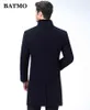 BATMO Arrivée AutomneWinter Haute Qualité Laine Long Trench Coat Hommes, Vestes en laine pour hommes, manteau chaud, taille plus M-XXXL, 8808 211122