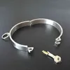 Bondages 304 Acero inoxidable Bloqueable Bloqueo Cuello Collar Esclavo Bdsm Bondage Restricción Erótico SM Juegos para adultos Juguetes sexuales para parejas Mujer Hombre 1122