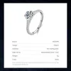 1ct Ring Classic 925 Sterling Silver Luxury Wedding Engagement Rings For Women Anniversary Fine Jewelry Gift 210707