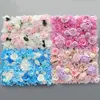 Fleurs décoratives couronnes aritificiel Silk Rose Flower Mall Panels décoration pour le mariage Baby Shower Birthday Party Poir B6351963