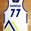 Nikivip Custom Luka Doncic #7 Drużyna Słoweńska Rzadka koszulka koszykówki Męska najlepsza Białe Blue Dowolna nazwa rozmiar S-4xl
