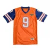 Mens The Waterboy #9 Bobby Boucher Adam Sandler Mud Dogs Movie Football Jersey Stitched