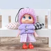 8 см клоун мобильный телефон подвесной юбка юбка вязаная шапка прекрасная кукла мини-девочки украшения игрушки подарочные куклы оригинальность 0 6yg f2