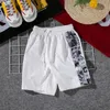 Pantaloncini da uomo larghi con coulisse da spiaggia Pantaloncini da uomo estivi casual corti Hip Hop Anime Pantaloncini sportivi da basket oversize Champ 5XL 210720