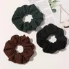 Elastic Hair Bands Soft Hair Rope Ponytail Holder Solid Color Hair Accessories Knitting Striped Scrunchies Knitted HairTie