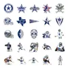 50pcs No Repetition Football Team Stickers Rugby DIY Graffiti Decals For Notebook Car Luggage Motorcycle Fridge Phone Case Scooter Water Cup Gift Sticker