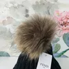 Bobble Hats Fashion Designer Bucket Hat Chunky Knit Faux Fur Pom Beanie Slouchy Beanies