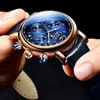 Relógio de Moda para Homens Lige Top Marca de Couro Luxo Relógio Impermeável Esportes Relógios Mens Quartz WristWatch Reloj Hombre 210527