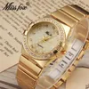 Gold Watch Fashion Rhinestone Relogio Feminino Dourado Timepiece Women XFCS Grils Superstar Original Roll Klockor