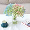 4 COLOR 16 PCS Gypsophila Baby's Aliento Artificial Pink Pink Flower Flowers Plant Bouquets Home Party Decoration Real Touch Flowers DIY Home Garden Blue