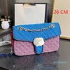 مصمم - حقائب الكتف المرأة حقيبة يد الأزياء محفظة قماش متعدد الألوان المنسوجة حقيبة تسوق
