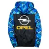 Sudaderas con capucha para hombre Sudaderas 2021 Spring Opel Logo Impreso Cortopador Estampado Costura deportiva Casual Camuflaje con capucha
