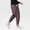 Lastbyxor män svarta hip hop joggare harem elastisk midja lösa baggy koreanska stil fotled längdbyxor män