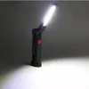 Bärbar ficklampa Utomhus Camping Arbeta Torch COB LED-lampa 5 MODES USB Uppladdningsbart inbyggd batteri LED-lampa med magnet