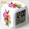 LED Colorful Despertador Fantoches Anime Padrão Relógios Creative Presentes