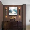 Postmoderne creatieve muur licht metaal luxe LED woonkamer kunst slaapkamer studie Noordse designer lampen