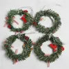 Snögubbe Juldekorationer Hjortduk Art Wreath Rattan Reed Garland Dekoration Ornaments Party Supplies Home Decor Rh8094