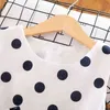 3-12 Years Girls Polka-Dot Dress Summer Sleeveless Bow Ball Gown Clothing Kids Baby Princess Dresses Children Clothes 211027