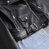 Spring Soft Faux Leather Short Jacket with Belt Autumn Women Lapel Pu Coat Black Zipper Moto Biker Outwear 210430