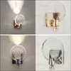 Nordic Crystal Wall Lamp Luxury Metal Light Hotel Restaurant Bar Cafe Aisle Vanity Mirror Bedside Modern Gold Silver LED Sconce