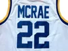 Nikivip Ship från oss Butch McRae #22 Western University Basketball Jersey Men Stitched White S-3XL High Quality