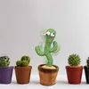 Dockor Cactus Plush Toy Electric Singing 120 låtar dansar och vridning Lysande inspelning Att lära sig att tala födelsedagsgåvor Kreativa ornament