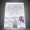 Kirin Embroidery Shorts Men Summer Fashion Black White Casual Cotton Shorts Mens Chinese Style Beach Shorts Plus M-5XL 210528