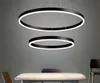 Moderne Ring Led Decke Kronleuchter Anhänger Lampen für Wohnzimmer Esszimmer Loft Hängen Hause Dekor Zubehör Innen Beleuchtung Leuchten
