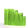 100pcs/lot Multiple Colors and Sizes Standing Zip Lock Packing Bags Matte Stand up Geocery Packaging Pouches Aluminum Foil Mylar Pouch