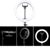 Lighting LED Ring Light Photography Selfie Lamp USB dimbar för smink Live Video Streaming YouTube Camera Stativ Stativ 26cm Ringlight