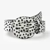 S2502 Leopard PU lederen riem voor dames, metalen naald D-gesp, eenvoudige jeansjurk, versierde riemen