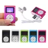 Odtwarzacz MP3 Mini Metal Clip Portable Audio LCD Screen FM Radio Support Micro SD TF Karta Lettere z kablem USB Słuchawki