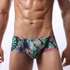 Cueca boxer masculina estampada masculina bojo bolsa roupa de banho cintura baixa roupa de praia roupa de banho masculina roupa íntima sexy shorts de surf