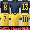 Fotbollstromar Ibrahimovic Kallstrom Forsberg Vuxen Man + Kids Kit Fotboll Fotbollskjorta