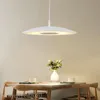 Northern European Restaurant Hängsmycke Lampor LED Enkel Single-Head Round Table för matsal Belysning