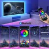 LED Tira Luz Fita RGB 2835 Luces String Fita Lâmpada Flexível DC5V Bluetooth Infravermelho Controle de TV TV Casa Decoração da festa