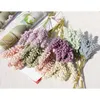 6 pièces/ensemble mousse lavande lilas fleur artificielle plante décoration murale haute qualité fausse fleur Faux salon bricolage fournitures de fête de mariage