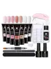 Nail Art Kits Poly Extension Gel Kit UVLED Secador Lâmpada Enhancement Builder para Home DIY Salon7631824