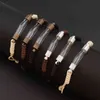 2PCS Glass Fiol Bransoletka Bransoletka pisanie Nazwa Wirte na ryżu moda biżuteria Bracelety dla kobiet G10263094961
