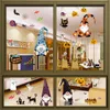 Christmas Decorations Dwarf Ghost Pumpkin Spider Halloween Glass Sticker Windows Electrostatic Non-adhesive Stickers