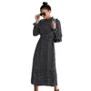 Casual Dresses Womens Summer Fashion Long Dress Sleeve O-Neck Ladies Polka Dot Dreeses Split Vestidos For Femela Boho Beach Holiday